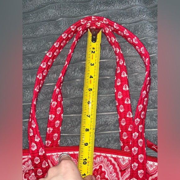 Vera Bradley Red Patterned Shoulder Bag - Picture 8 of 9